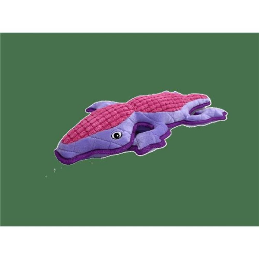Squeaky & Plush Tough Buddy Lizard Dog Toy, Chew Level 4 - Picture 3 of 7